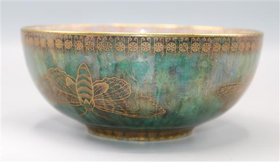 Carlton lustre ware bowl and a vase